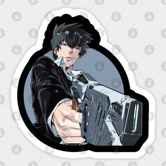 shinya kogami Sticker by Sparkledoom